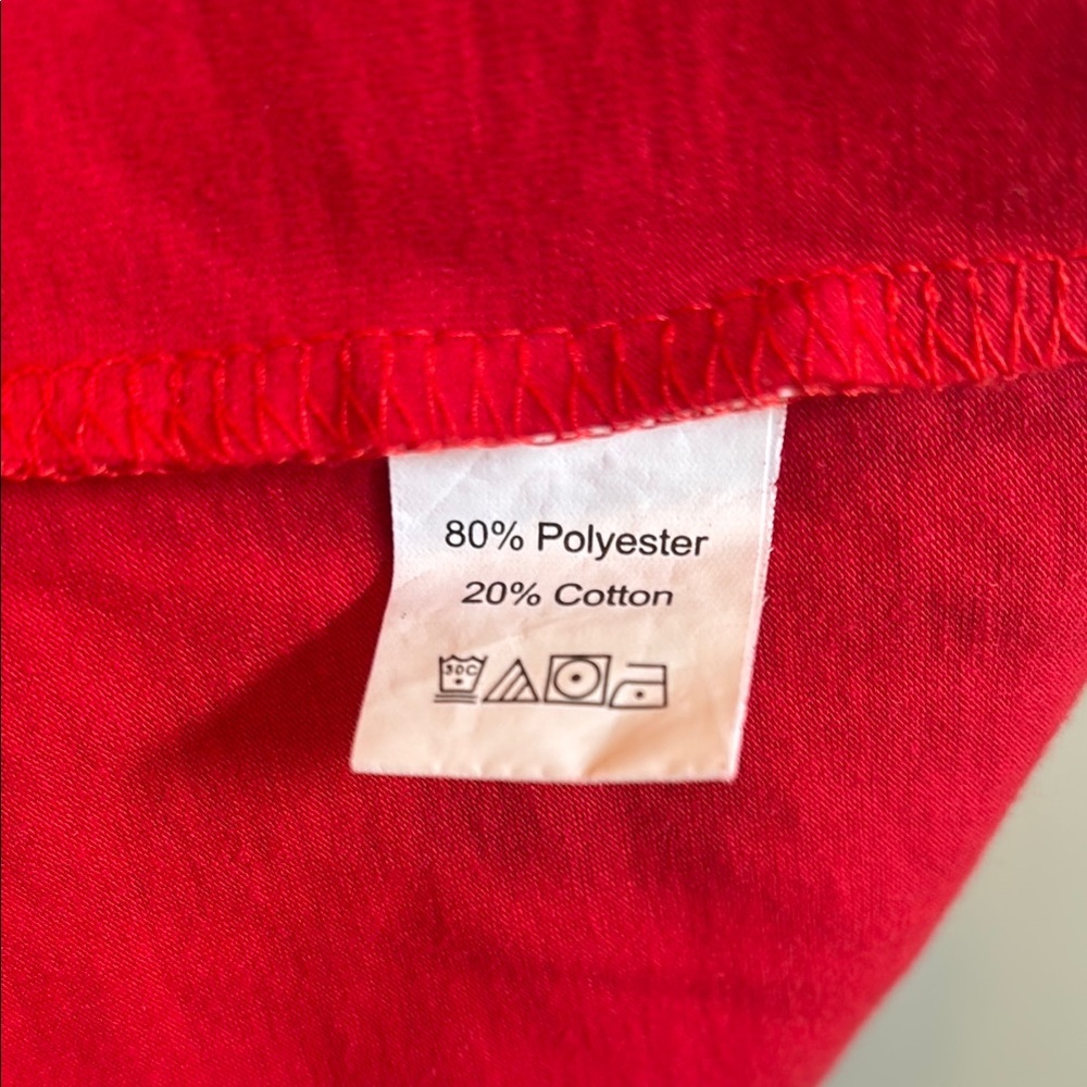 SHEIN Red Midi Sheath Dress with Crew Neck - Picture 3 of 3